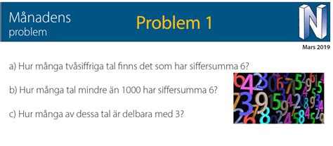 Svar och lösningar mars 2019 Nationellt centrum för matematikutbildning