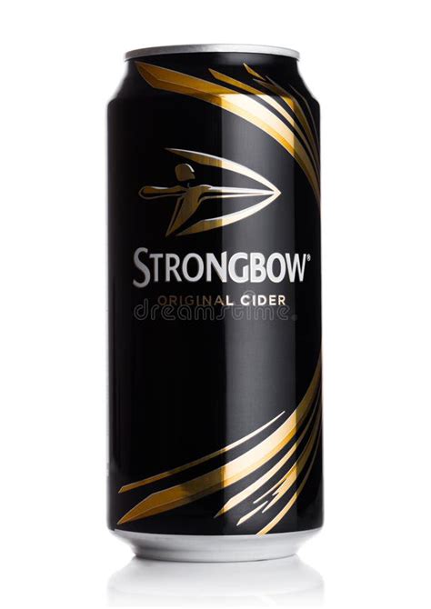 Strongbow Bottle And Glass On A Wooden Table Editorial Stock Photo