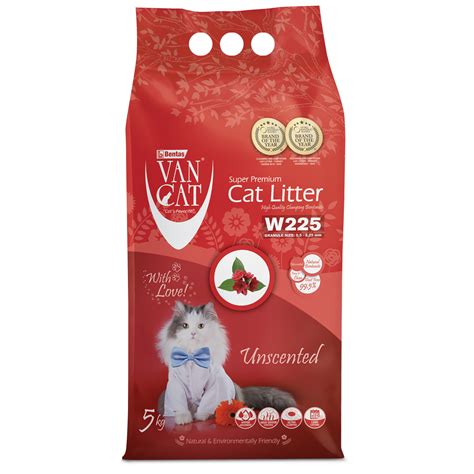 Наполнитель для кошек Van Cat Natural комкующийся натуральный 5кг ...