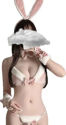 Jasmygirls Sexy Bunny Cosplay Lingerie Naughty Christmas Costume Kawaii Anime Micro Bikini Santa