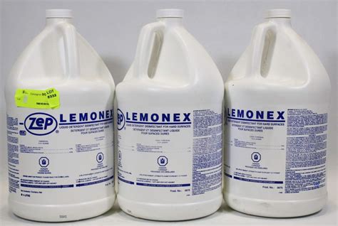 12 L Of Zep Lemonex Disinfectant For Hard Surface