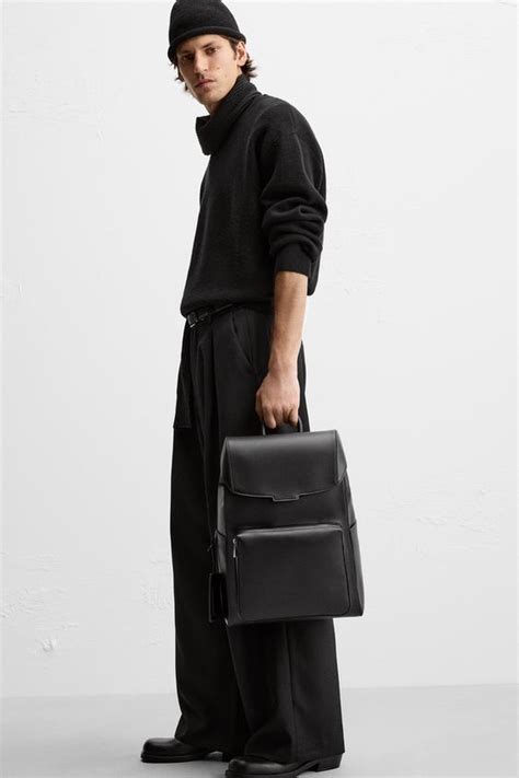 Flap Backpack Black Zara United States