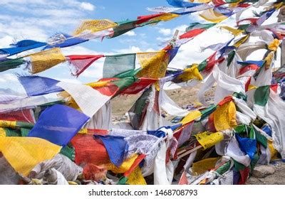 Tibetan Buddhism Prayer Flags Lungta Prayer Stock Photo 1468708793