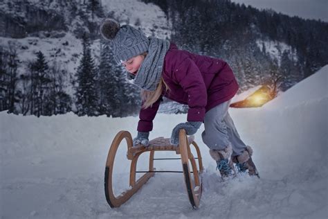 Free fotobanka Příroda osoba sníh zima dívka jízdní kolo