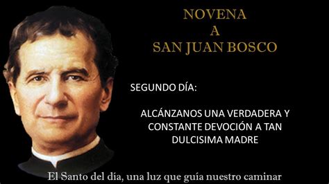 NOVENA A SAN JUAN BOSCO SEGUNDO DIA YouTube