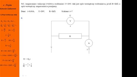 563 Fizykamax prąd elektryczny stały Woltomierz amperomierz YouTube