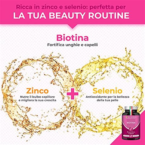 Biotina Nutrimea Capelli Unghie E Pelle Zinco Selenio Vitamina B7