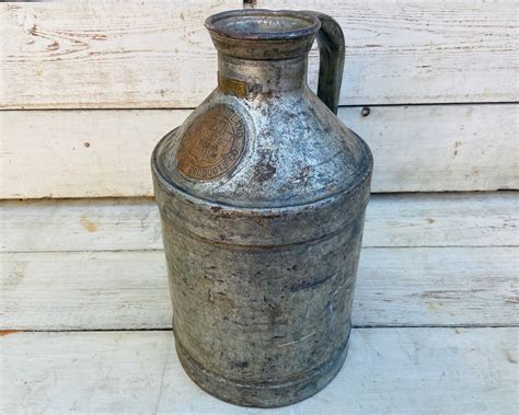 New England Creamery Milk Can Milk Jug 1929 Copper Sign Etsy