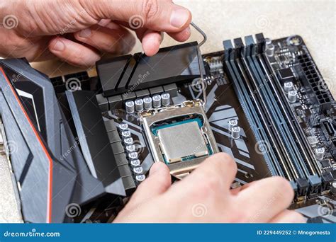 Installing A Blank Central Processor On A Motherboard The Blank Cpu Is