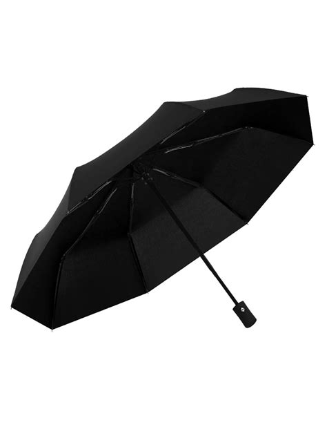 8 Bones Automatic Umbrella Rain Women Wind Resistant Umbrella Portable