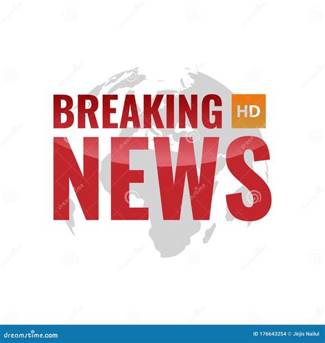 Breaking News Vector Logo Banner Image Stock Illustration ...