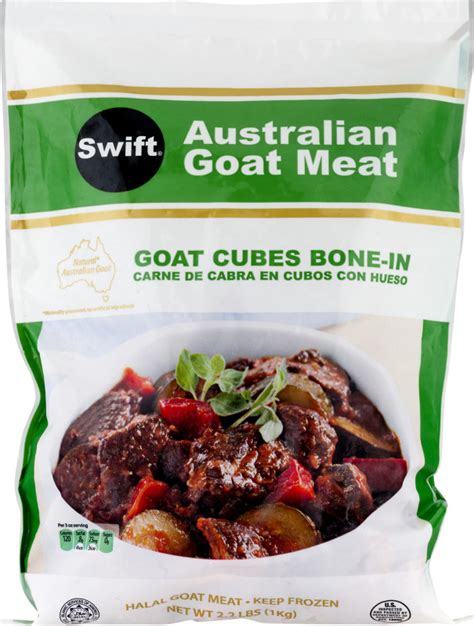 Swift Australian Goat Meat Goat Cubes Bone In Swift641509135642