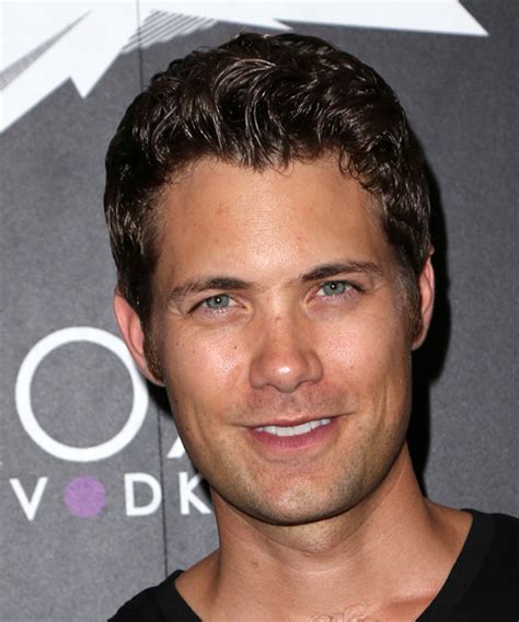 Drew Seeley Short Wavy Dark Mocha Brunette Hairstyle