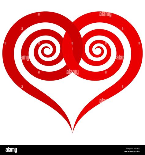 Spiral Heart Stock Vector Images Alamy