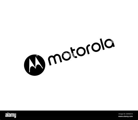 Motorola Mobility Rotated Logo White Background Stock Photo Alamy