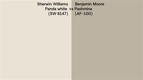 Sherwin Williams Panda White Sw Vs Benjamin Moore Pashmina Af