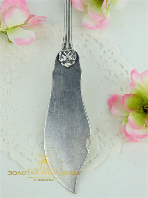 Антикварный нож - лопатка для десерта в серебрении, Англия в Санкт ...