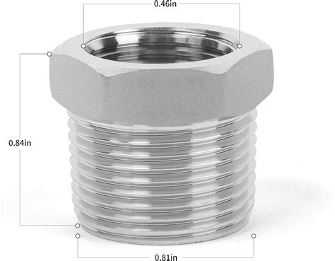 Montaje De Tuber A De Acero Inoxidable Buje Hexagonal Reductor