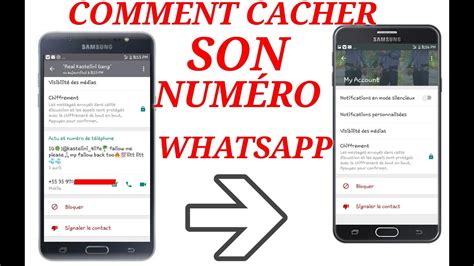 COMMENT CACHER SON NUMÉRO WHATSAPP Très Facile YouTube