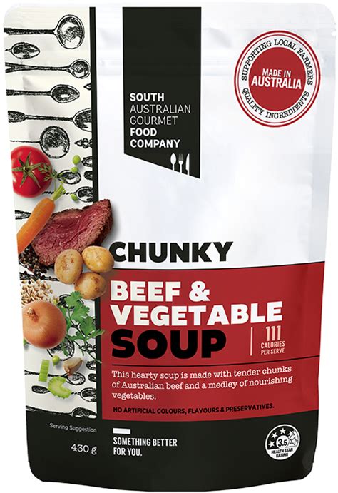 Chunky Beef And Vegetable Soup 430g Sa Gourmet Food Co