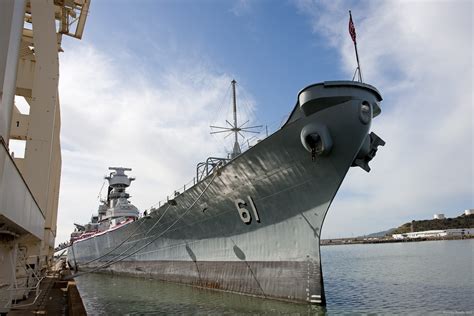 Wwii Battleship Uss Iowa Overhauled In Richmond Becomes Floating