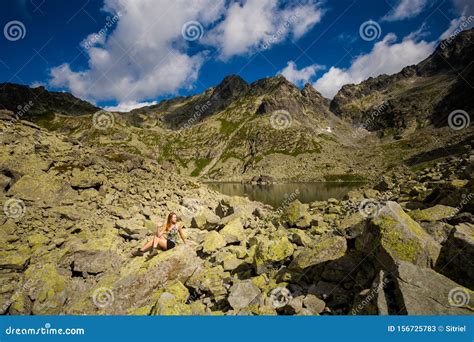 Yoga On Way To Rysy Tatra Mountains Stock Image Image Of Beautiful