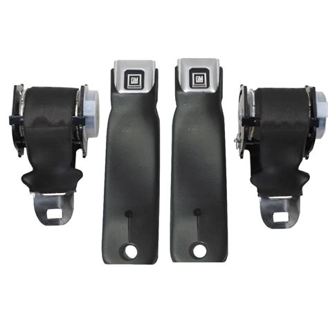 Corvette Retractable Lap Seat Belts Oe Style Buckles Sleeves