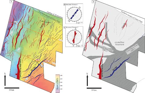 A Non Colinear Rift Fault Network Defined By Two Main Structural