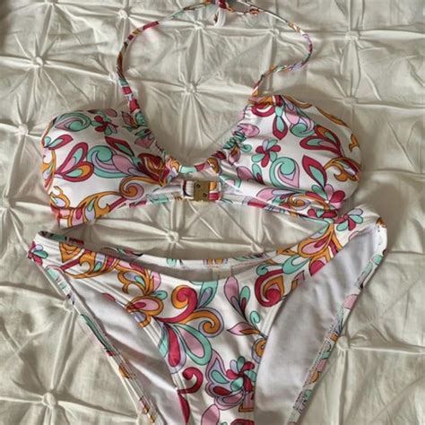 Funky Bikini Set Brand New With Tags Floral Depop