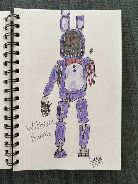 Withered Bonnie fanart by Luigi33330 on DeviantArt