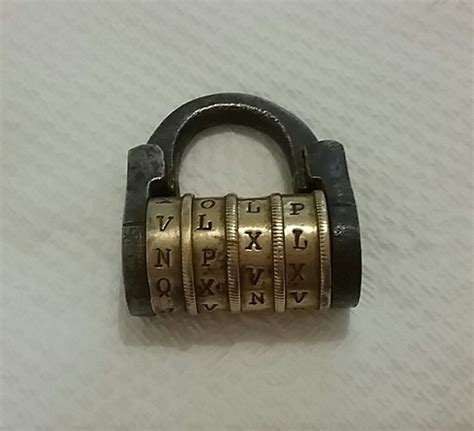 Antique Combination Padlock In Iron And Bronze Catawiki