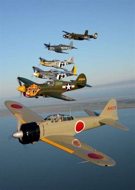 B Mitchell F U Corsair Two P Mustangs A P Warhawk And A