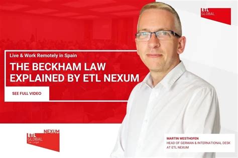 Remote Work In Spain Beckham Law Explained By ETL Nexum