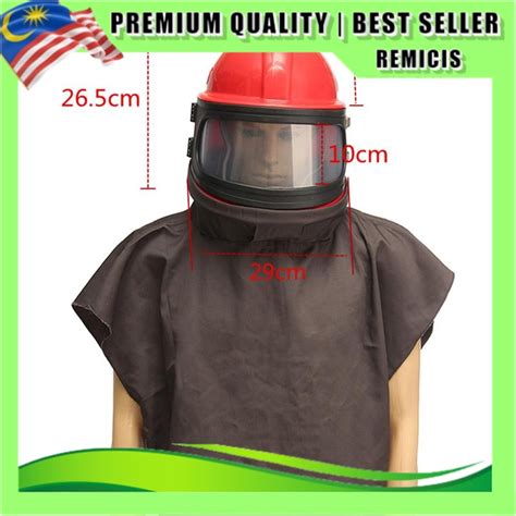 Sandblast Sand Blasting Helmet Abrasive Shot Protective Hood With Air