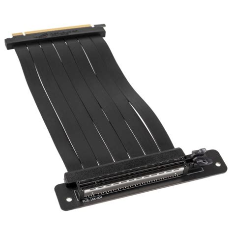 Asus Rog Strix Pci E X16 Riser Ribbon Cable 90 Degrees 24cm Black [zurc 017] From Watercoolinguk