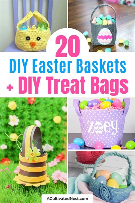 20 Diy Easter Baskets And Treat Bags A Cultivated Nest