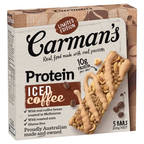 Carman S Gourment Protein Bars Dark Choc Cranberry Greek Style