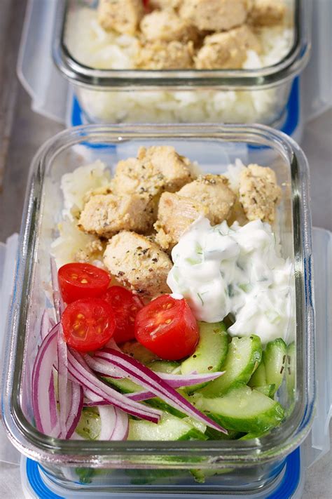 Greek Chicken Meal Prep Bowls Recipe Eatwell