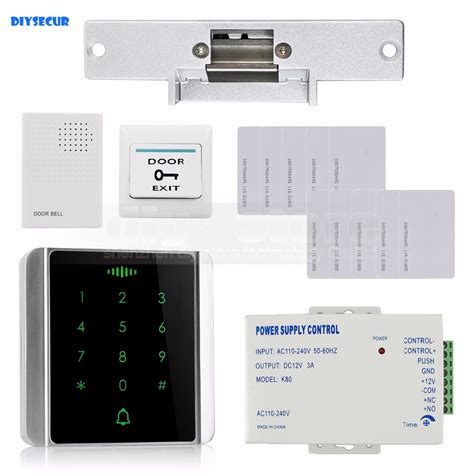 DIYSECUR 125KHz RFID lector contraseña Teclado Cerradura eléctrica