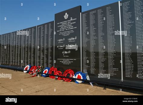 The Battle of Britain memorial at Capel le Ferne in Kent Stock Photo ...