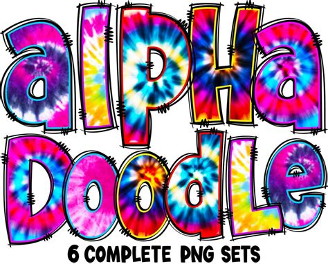 Tie Dye Alphabet Png Doodle Alphabet Clip Art Transparent Png Doodle