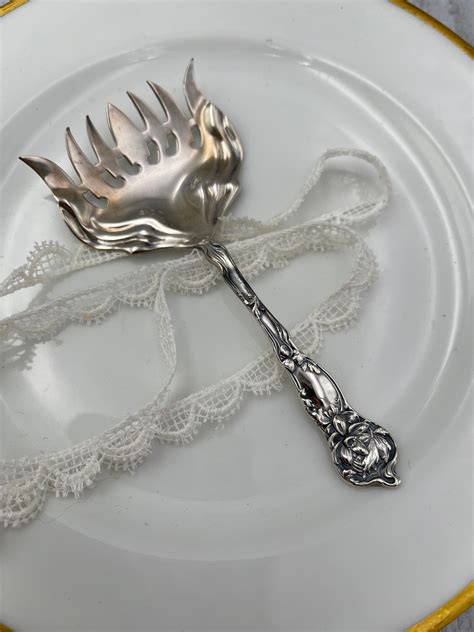 Rare Antique Sterling Silver Sardine Fork Hallmarked 1902 Fiorito By