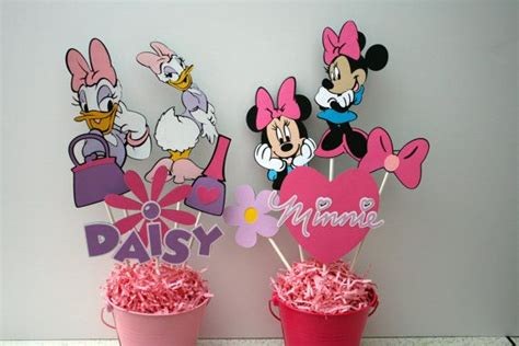 Minnie Mouse And Daisy Duck Centerpieces Minnie And Daisy Birthday