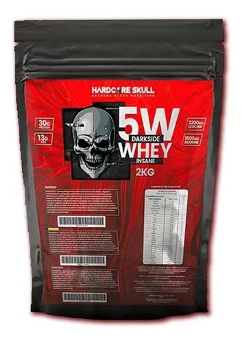 Whey Way Protein Kg Refil Hardcore Skull Sabor Morango