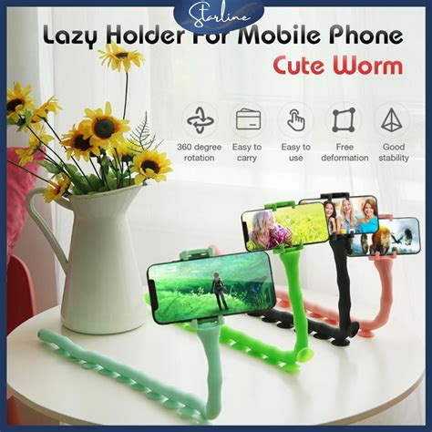 Jual Holder Handphone Cute Worm Lazy Suction Tentacle Shopee Indonesia