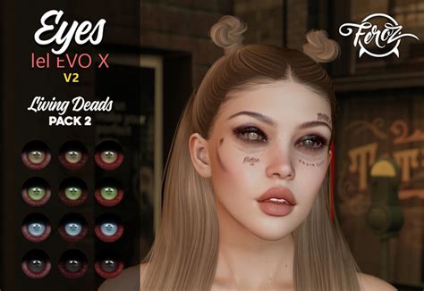 Second Life Marketplace Feroz Eyes Lel Evo X Living Deads Pack 2 V2