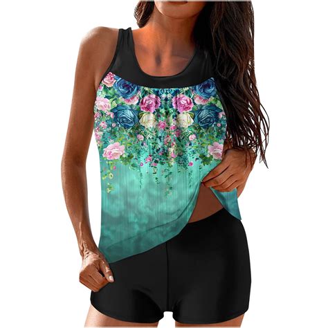 Cyber Monday Deals Onlyliua Bikini Bathing Suit For Women Women S Tankini Set Tummy Control