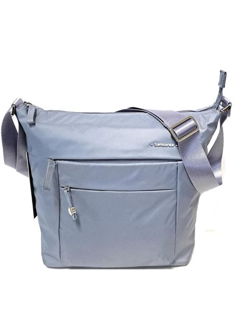 Samsonite Move Shoulder Hobo Bag Blue Denim Buy At Outlet Prices