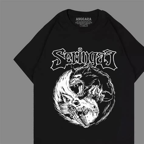 Jual Kaos Seringai Serigala Kaos Metal Band Seringai Baju Metal L