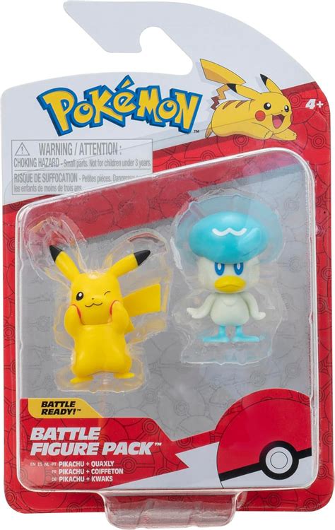 Pokémon Pkw3357 Battle Figure Pack Pikachu And Kwaks Figurines